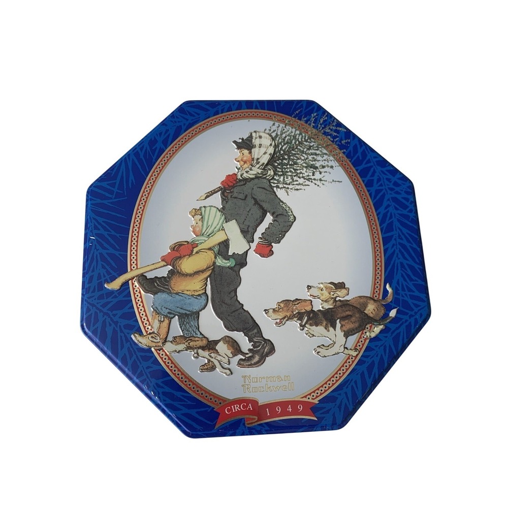 Snickers Norman Rockwell Limited‎ Edition 1997 Christmas Tin Canister Series 5